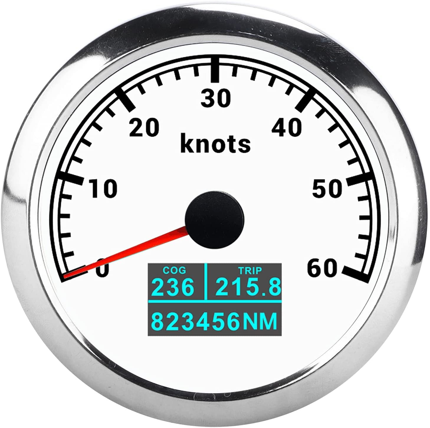 Neue 85mm GPS Tacho 30/60 Knoten 60/80/120/160/200 MPH 60/120/200 KM/H Mit 7 Farben Hintergrundbeleuchtung Für Auto Stiefel Motorrad thumbnail