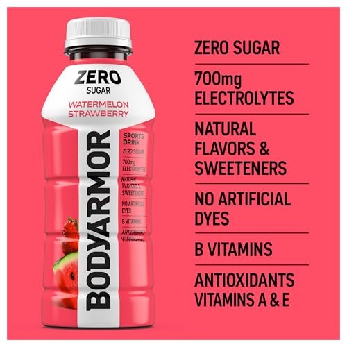 BODYARMOR Zero Sugar Watermelon Strawberry Electrolyte Sports Drink Bottle, 16 Fl Oz thumbnail