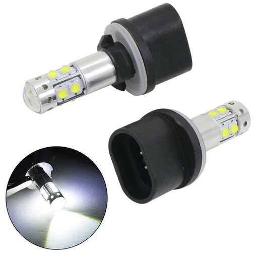 2Pcs 6000K 50W White High Power 880 893LED 3535 Bulb Car Fog Driving Light Lamps