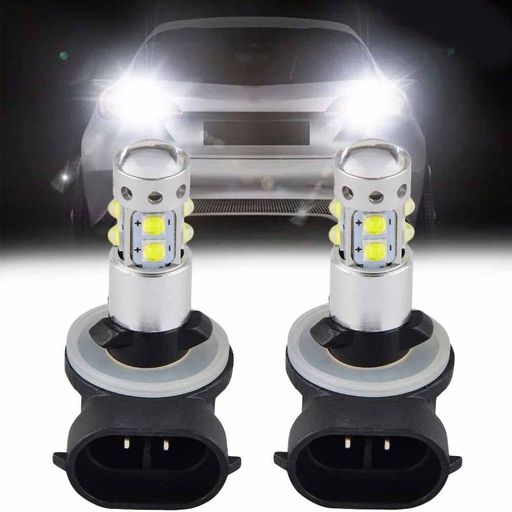 New 2Pack 889 881 3535 SMD 10 LED Car Fog Driving Light Lamp Bulbs DC 12V 6000K
