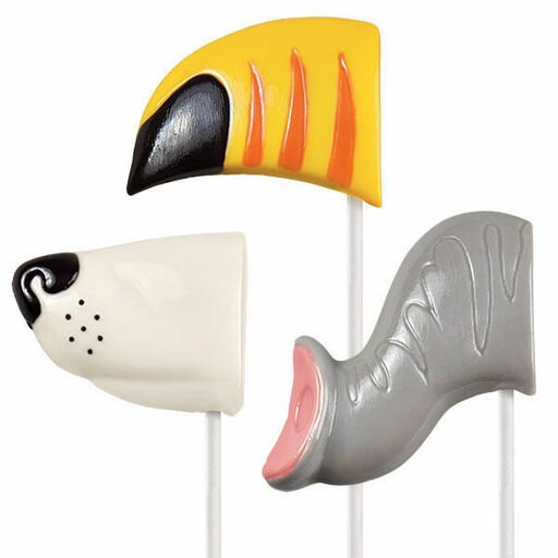 Animal Noses Chocolate Lollipop Candy Mold from Wilton 0036 NEW
