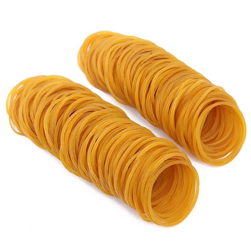 100/200 Stücke Gummi Bands Büro Gummi Ring Starke Elastische Bands Schreibwaren Halfter Band Allgemeine Natürliche Ring Für Sch thumbnail