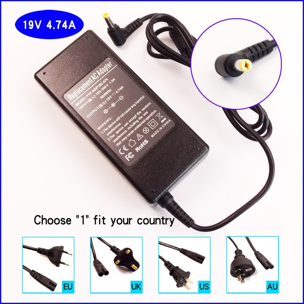 AJEYO 19V 4.74A Laptop Ac Adapter Ladegerät Für Acer Streben 5110 5112 5520 5540 5670 5672 5674 5680 4735 5611 5739 9110 5920 thumbnail