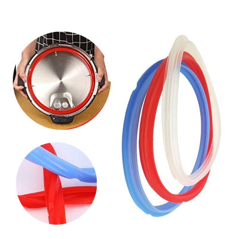 3 Farben Erhältlich Leck Nachweisen Lebensmittel Klasse Silikon Gummi O-Ring Dichtungen Ring Für 3/6 Qt Sofortig Topf Silikon Dicht Ringe