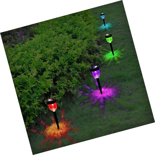 Aityvert Solar Path Lights Outdoor, Color Changing Solar Pathway Lights Water.