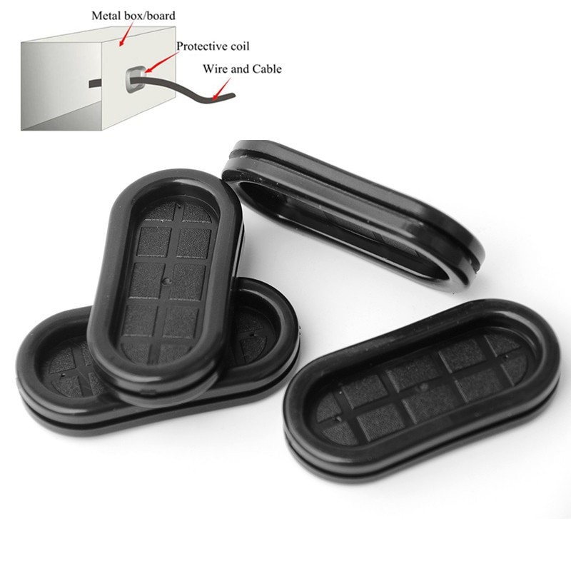 1-10 Stücke Gummi Draht Tülle Doppelseitige Dichtung Klemme Elektrische Kasten Einlass Auslauf Dichtung Ring Staub Stecker Festen Halfter Schutz