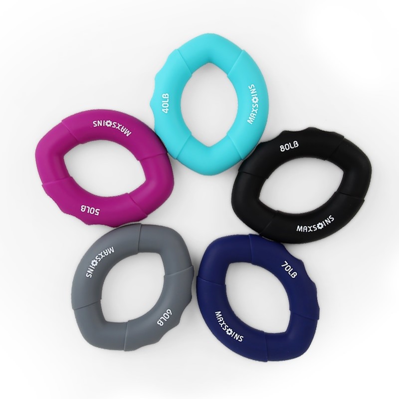 Neue Hand Griffe Finger Handgelenk-stärkungsmittel-Ball Muskel Energie Ausbildung Gummi Ring Trainer Karpaltunnelsyndroms Expander Fitness Greifer Ma