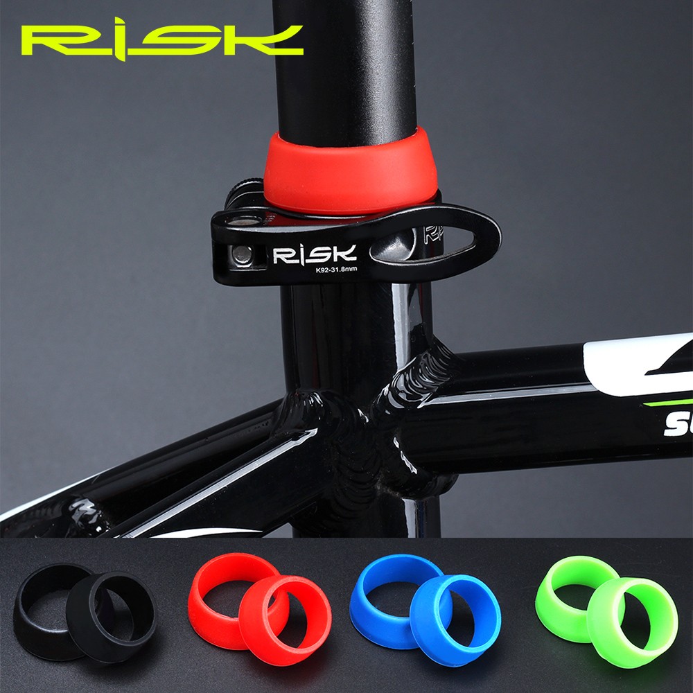 Mountainbike Sitz Post Gummi Ring Staub Abdeckung Radfahren Silikon Wasserdichte MTB Straße Fahrrad Sattelstütze Kieselsäure Gel Schutzhülle