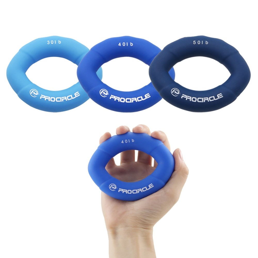ProCircle Hand Griffe Muskel Energie Ausbildung Grün Gummi Ring Trainer Finger Hand Griff Einfache Tragen Hand Greifer Greif Ring