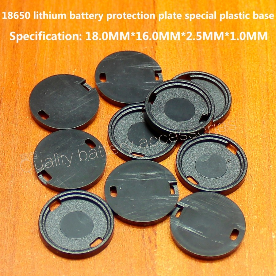 100 Stücke/viel 18650 Lithium-batterie Schutz Spezielle Kunststoff Basis Gummi Ring Isolierte Schürze Und Durchmesser 16MM Schutz Platte