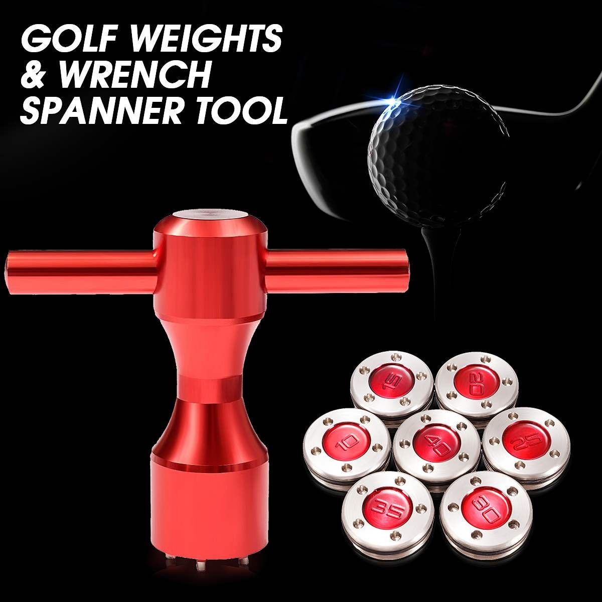 2 Stck Für Titleist-Scotty-Cameron Putter Rot Golf Gewichte + Schlüssel Schlüssel Werkzeug 10g/15 G/20g/25g/30g/35g/40g Enthalten Gummi Ringe