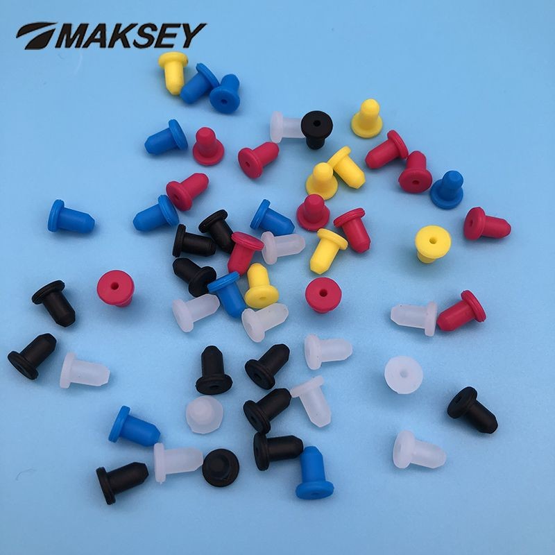 MAKSEY 10Stck Patrone Gummi Stopper 4,3mm Silikon Gummi Dicht Stopper Für Tinte Teile T Typ Stecker O- Ring Dichtung Runde Pung thumbnail
