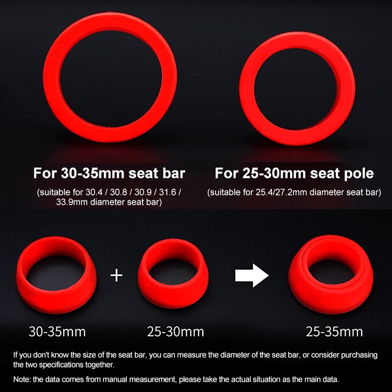 1Pc Fahrrad Sitz Post Gummi Ring Staub Startseite Radfahren Silikon Wasserdicht Berg Fahrrad Seatpost Schützend