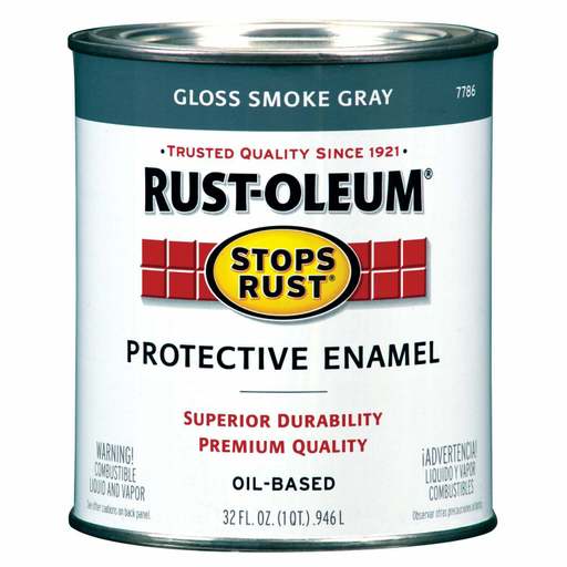 Rustoleum Stops Rust 7786-502 1 Quart Smoke Gray Protective