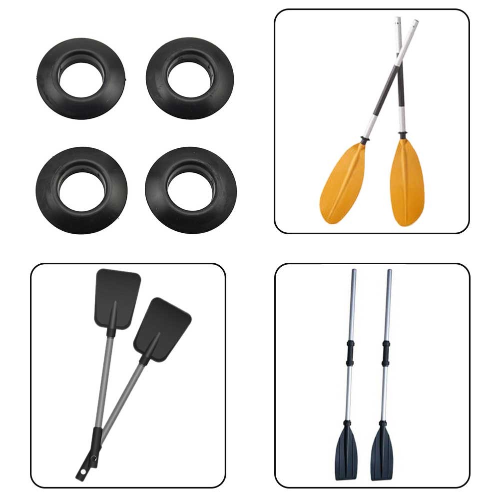 4Stck Universal- Dauerhaft Ersatz Teile Spritzen Wachen Kajak Kanu Paddel Tropf Ring Treiben Rüder Gummi Wasser Sport Einfach Installieren thumbnail
