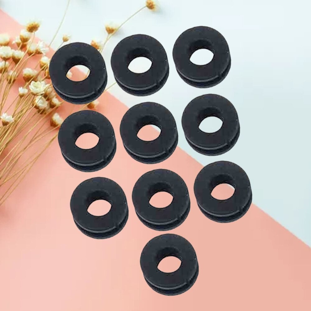 10Stck Motorrad Puffer Setzt Elektrische Auto Absorption Gummi Ring Hinten Dämpfung Puffer Schürze Schwarz