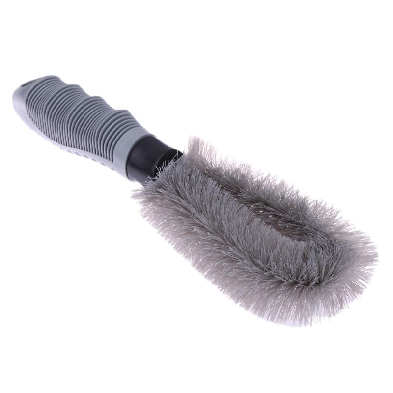 Auto Zubehör Rad Pinsel Grau Auto Styling Waschen Weicher Gummi Auto Spezielle Stahl Ring Pinsel Reifen Pinsel Auto Waschen Werkzeug thumbnail
