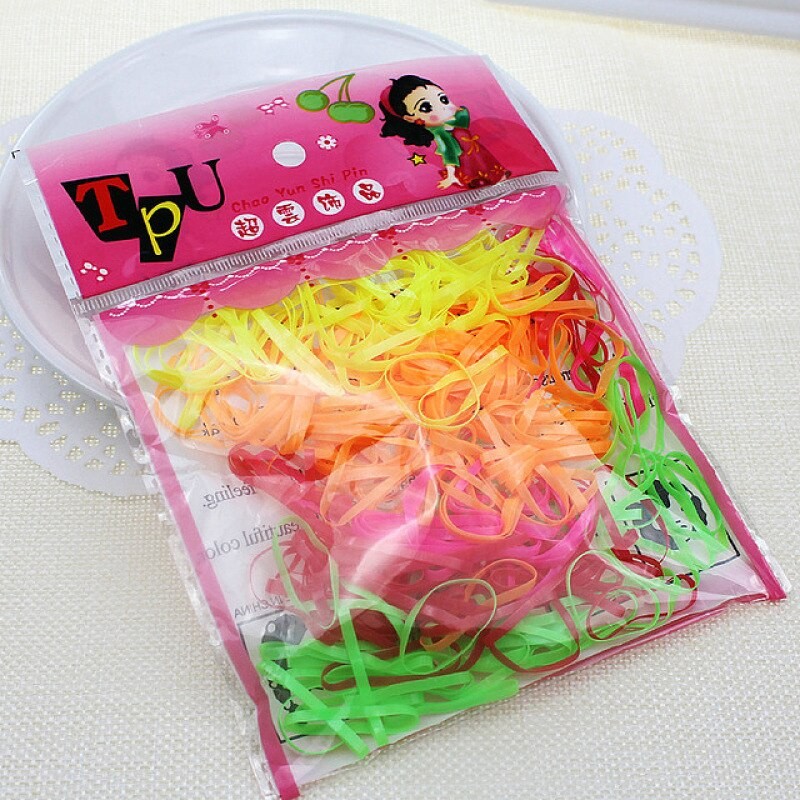 250 Stücke Pferdeschwanz Halfter Elastische Haar Ringe Mädchen Gummi Haarband Freundlicher Haar Seil Krawatten Haar Styling Werkzeuge Für Mädchen  thumbnail