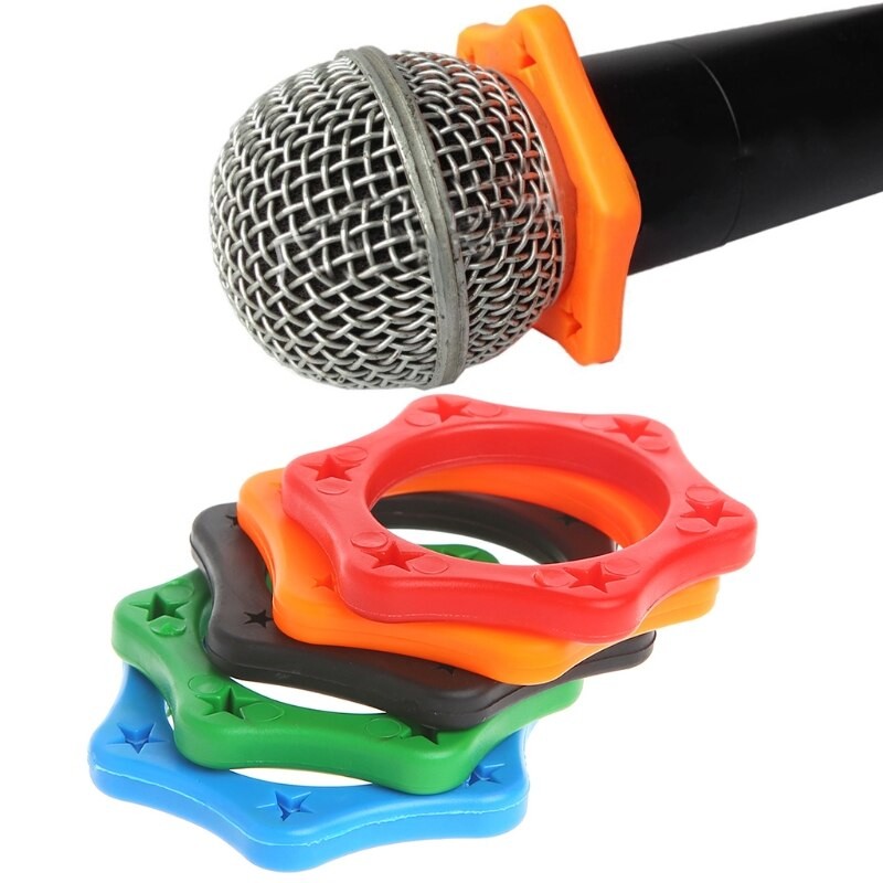 5 Stck Gummi Anti Unterhose Rolle Ring Schutz Für Handheld Drahtlose Mikrofon N84A