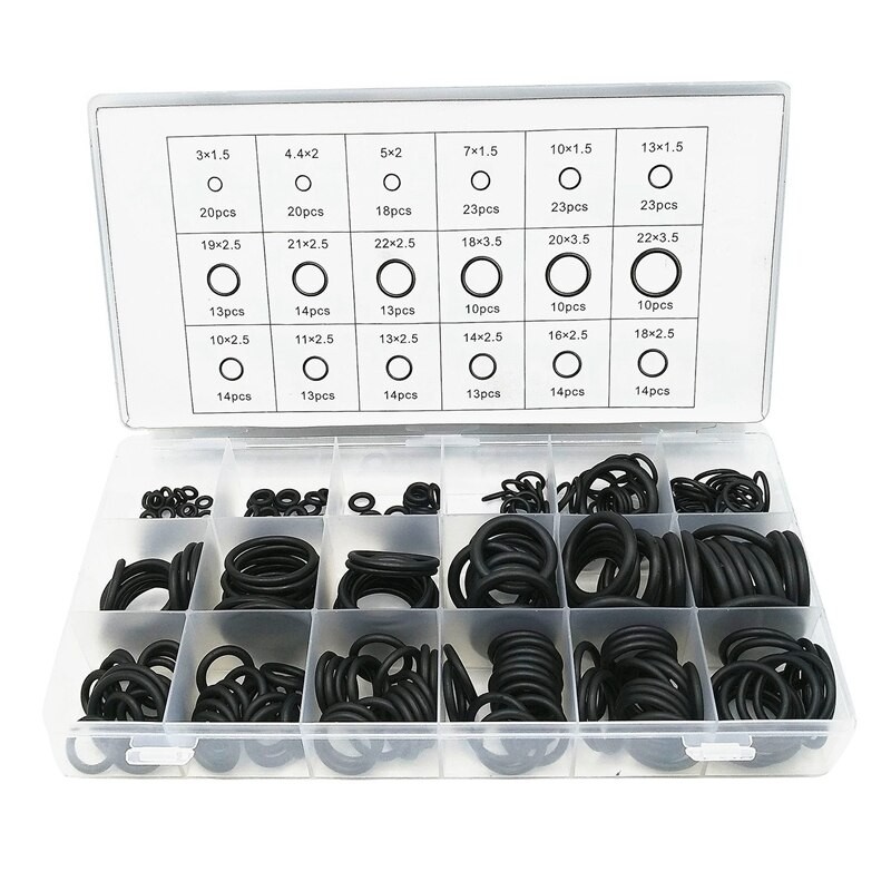 279 Stck Gummi O-Ring Dichtung Ring Sortiment Bausätze Dicke 1,5mm 2,5mm 3,5mm thumbnail