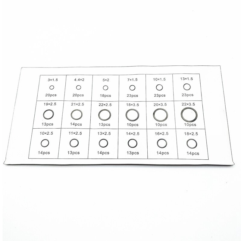 279 Stck Gummi O-Ring Dichtung Ring Ortment Bausätze Dicke 1,5mm 2,5mm 3,5mm