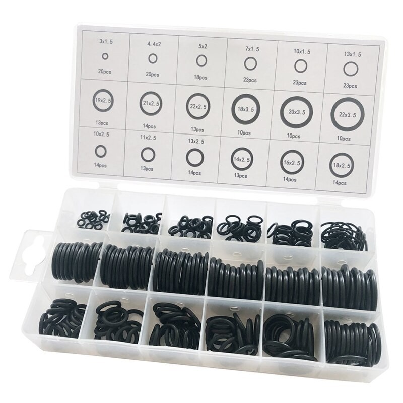 279Stck O-Ring Gummi Dichtung Dichtung Klassifizierung Schwarz O-Ring Dichtung Einstellen Nitril Dichtung Auto Dichtung thumbnail