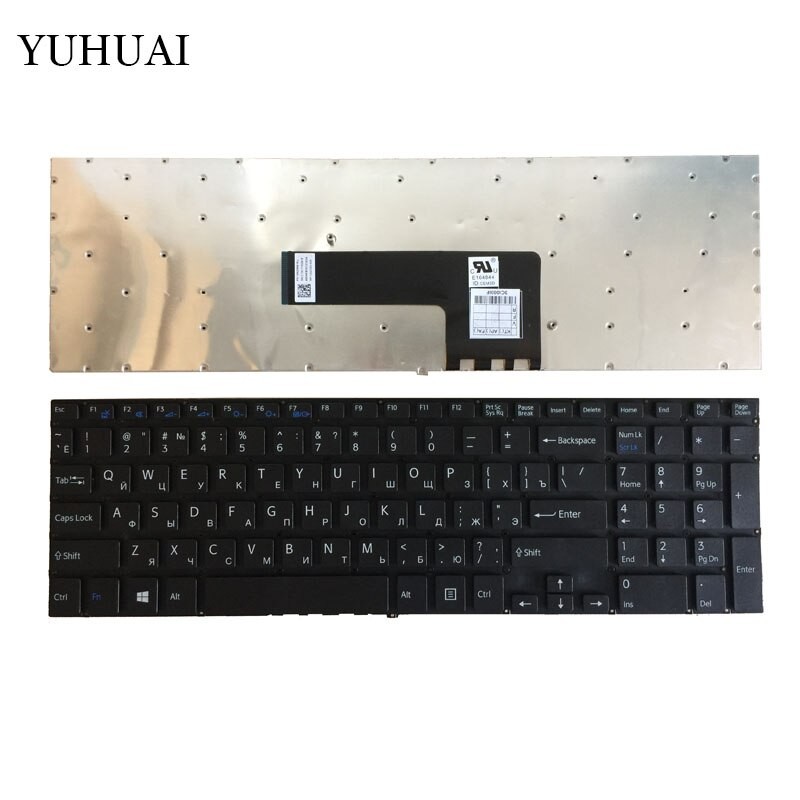 NEUE Russische RU Tastatur Für Sony VAIO Passen 15 Passen15 SVF15 SVF15A SVF15E MP-12Q23SU-9201 AEHK97012203A Weiß Schwarz Tastatur thumbnail