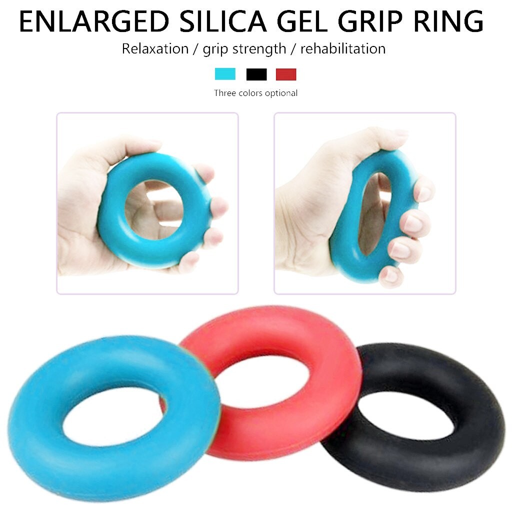 Stücke Festigkeit Hand Griff Ring Muskel Energie Ausbildung Gummi Ring Fitness Körper Gebäude Karpaltunnelsyndroms Expander Ausbildung Finger Ring 