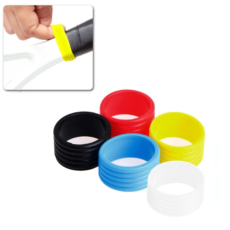 Neue Gummi Ring Silikon Elastische Tennis Schläger Griff Gurt Abdeckung