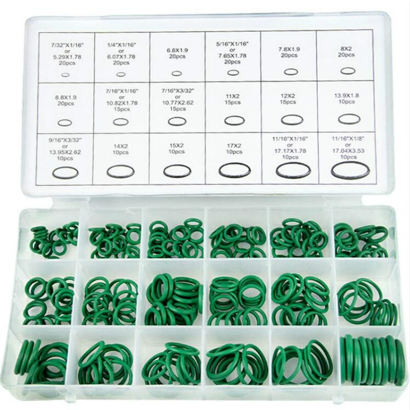 270Stck 18 Größen Klimaanlage HNBR O Ringe Auto Auto Reparatur Werkzeuge Gummi Klimaanlage Kältemittel Ring Setzt Auto Werkzeuge thumbnail