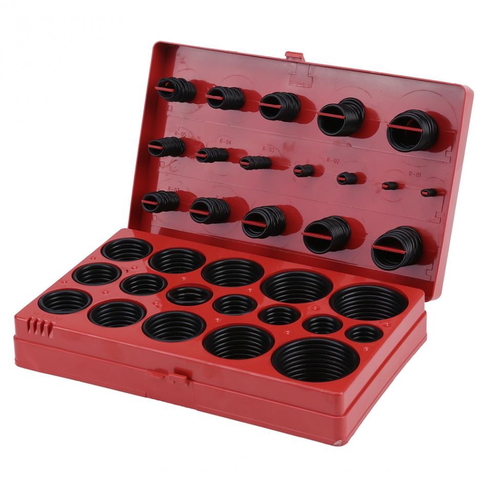 Oring Bausatz 419 Stücke O-Ring O Ring Sortiment Einstellen Gummi Ring Dichtung Dichtung Universal- 32 Größen Gummi Füße Bausatz R01-R32