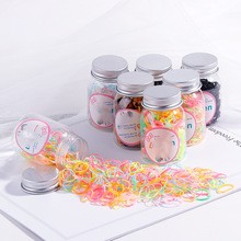 Neue 200/100Stck Einweg Gummi Band Konserven Freundlicher Baby Farbe Elastische Haar Band Ring Scrunchie Seil Zubehör