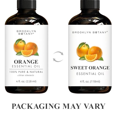 Brooklyn Botany Sweet Orange Essential Oil - Huge 4 Fl Oz - 100% Pure and Natural - Premium Grade with Dropper - for Aromatherapy and Diffuser thumbnail