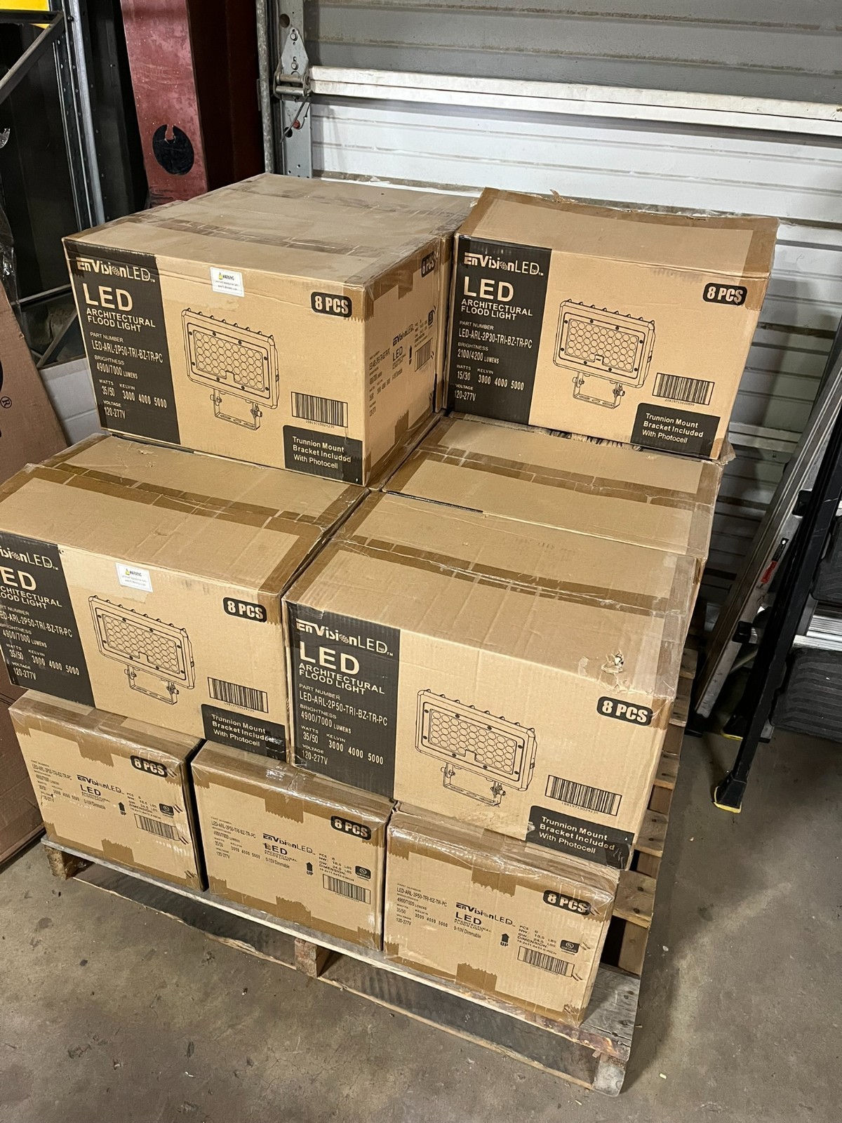 EnVision LED Flood Light with Photocell - 35/50W - CCT - Trunnion Mount (8-Pack) thumbnail