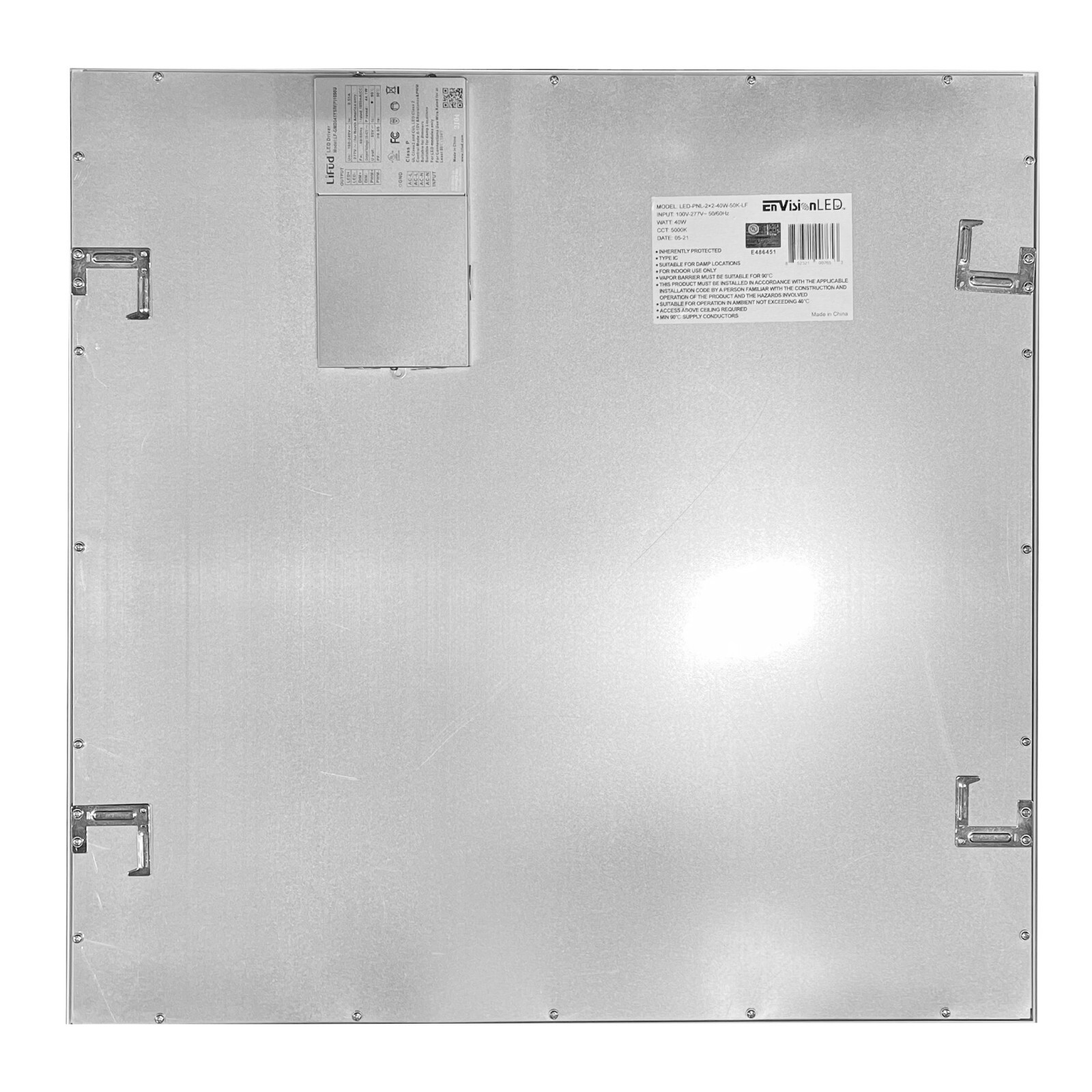 EnVision LED Panel 2x2, 40W 4,000 Lumens, 5000K, 0-10V Dimmable, 4 Pieces thumbnail