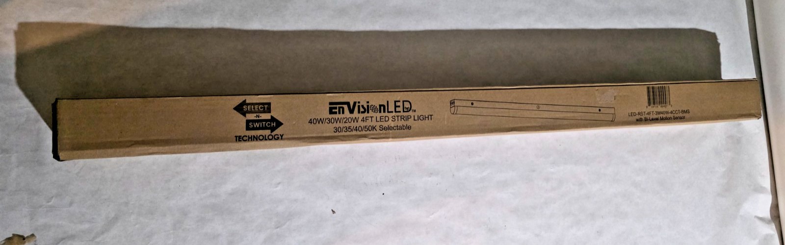 EnvisionLED LED-RST-4FT-3M40W-4CCT-BMS Bi-Level Motion Sensor Shop Light thumbnail