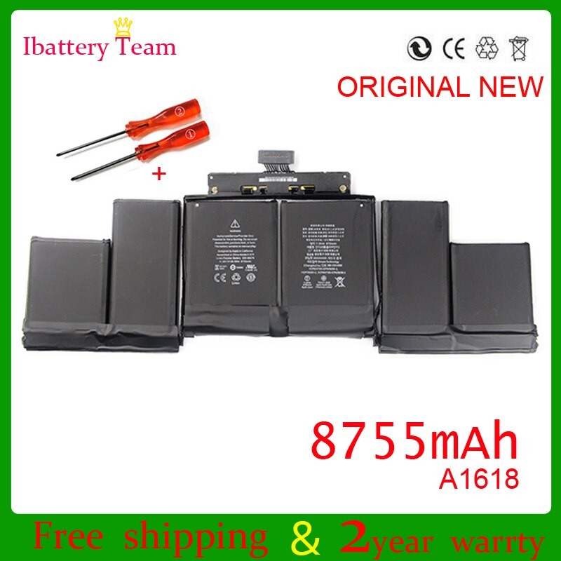 A1618 Batterie Für Apfel Macbook Profi Retina 15 '15,4 Zoll A1398 Jahr 11,36 V 8775 Mah 99.5Wh thumbnail