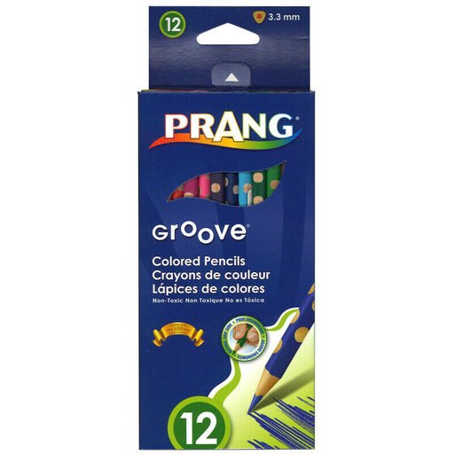 Dixon Ticonderoga Company Prang Groove Colored Pencils 12 Ct 28112
