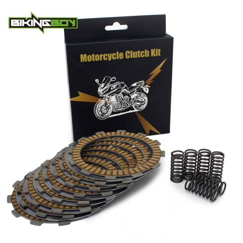 BIKINGBOY 8 Kupplung Reibung + 7 Stahl Separator Platten + 6 Quellen CRF 450 R 02-08 03 04 CRF 450X05-17 16 15 14 13 12 11 10 09