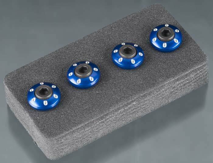 NEW Traxxas LaTrax Teton / SST Wheel Nut Washer Aluminum Blue 3x12mm CS (4) 7668