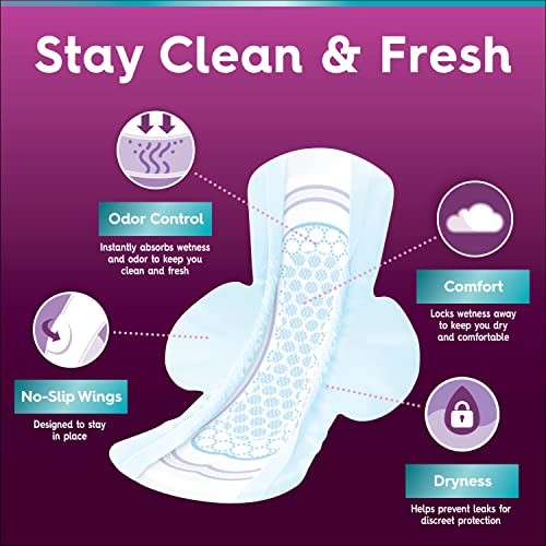 Ultra Thin Pads with Wings - Light Absorbency -66 Count thumbnail
