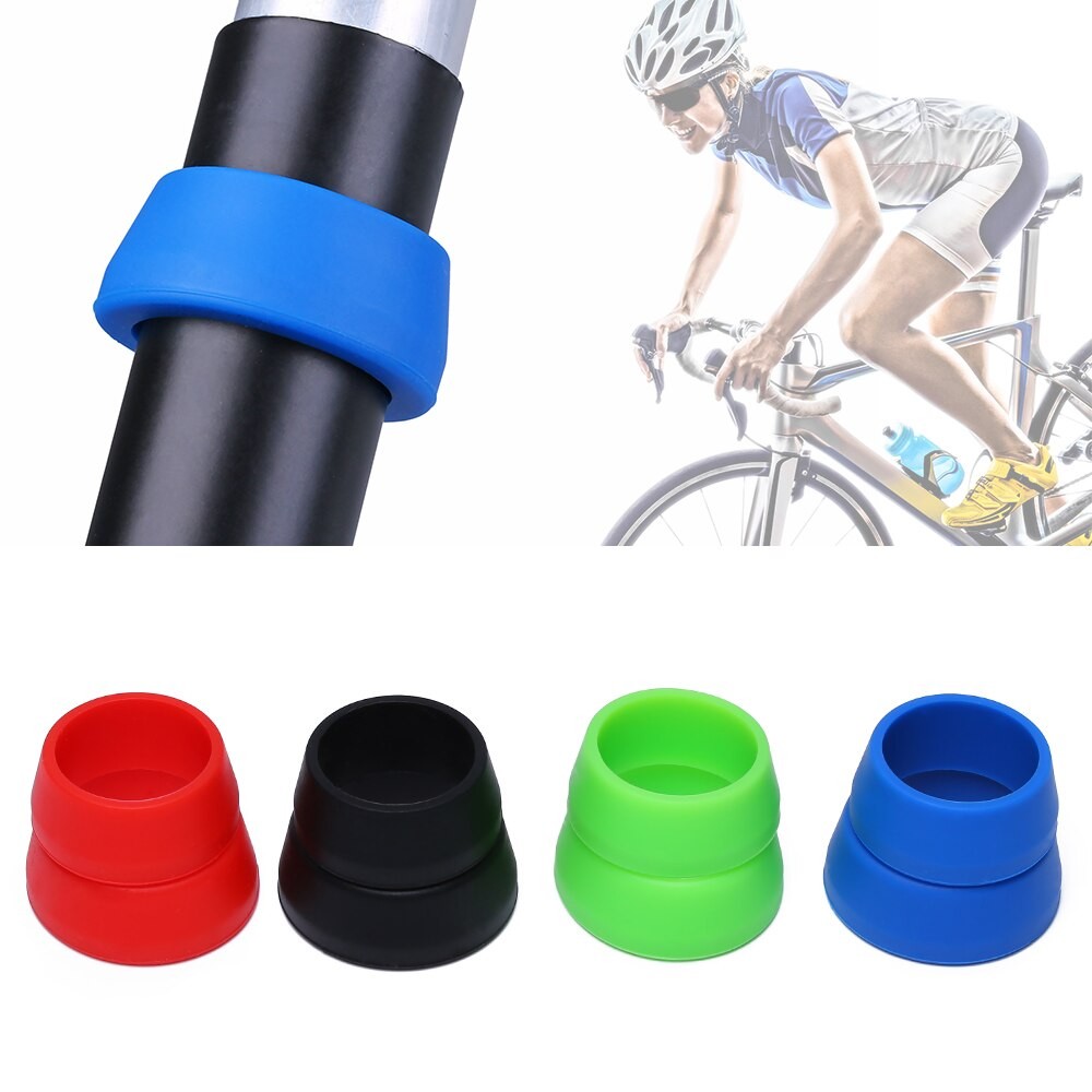 NEUE 4 Farben Silikon Fahrrad Sitz Post Wasserdichte Ring Zwei Größen Gummi Rohr Schutz Fallen Ring Decken Mountainbike Rennrad Werkzeuge