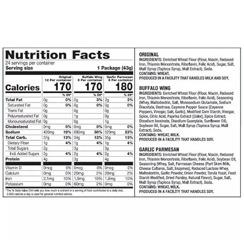 Pretzel Crisps Variety Pack - Bulk Assortment Snack Factory - Care Package Gift Box (24 Count) thumbnail