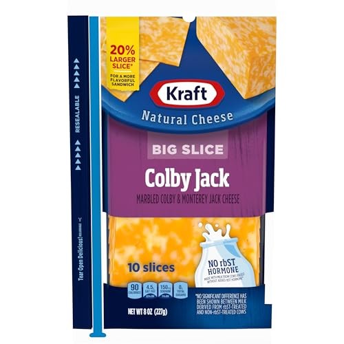 Kraft Big Slice Natural Colby Jack Cheese Slices (10 Slices)