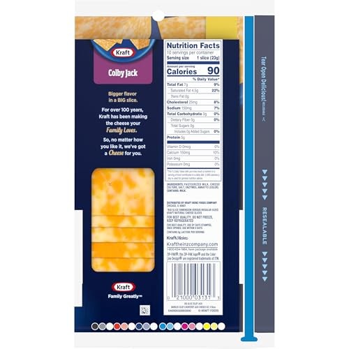 Kraft Big Slice Natural Colby Jack Cheese Slices (10 Slices) thumbnail