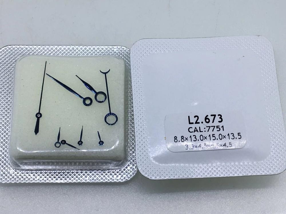 L2.673 Klocktillbehör Klockvisare Passar Eta 7751 Rörelser Bule Färg Originalklocka Istället