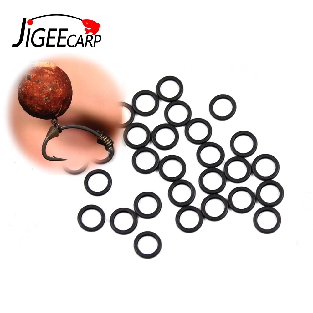 30 Stk 5 Størrelser Boilie Agn Ringe Karpefiskeri Flad Mat Sort Mini Rig Ring Kombi Rig Pop up Rig Ringe Karpe Fiske Tilbehør thumbnail