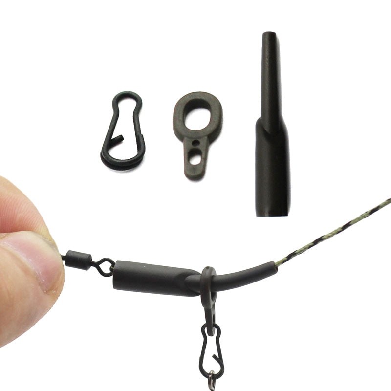 30 Stk Karpe Fiskeløb Rig Tilbehør Kit Heli Chod Rig Ring Clips Gummi Perle Til Fiskeri Helikopter Rig Konnektor Karpe Grej thumbnail
