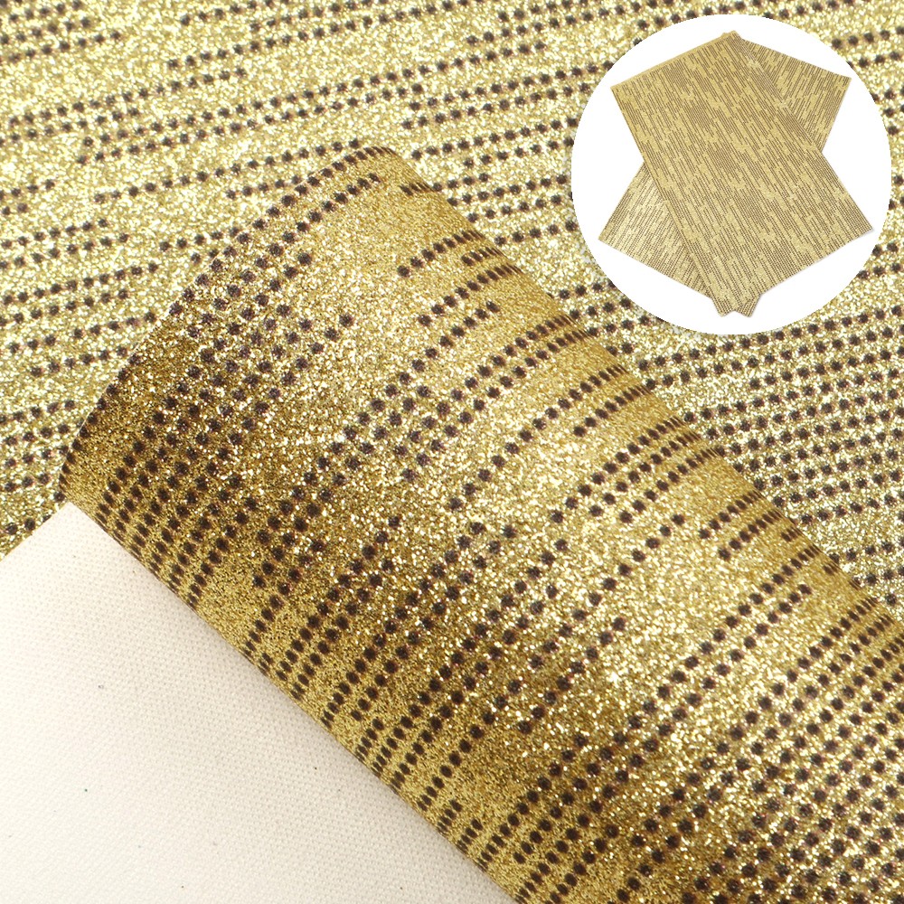 20*34cm Striber Prikker Skinnende Fint Glitter Kunstlæder Stof Til Diy Håndlavede øreringe Hårbuer Projekter ,1 Yc 9201