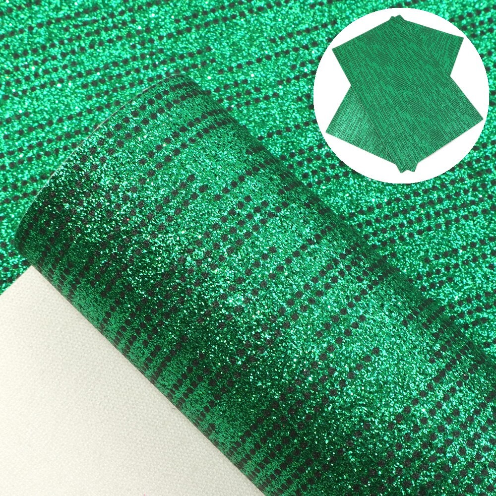 20*34cm Striber Prikker Skinnende Fint Glitter Kunstlæder Stof Til Diy Håndlavede øreringe Hårbuer Projekter ,1 Yc 9201